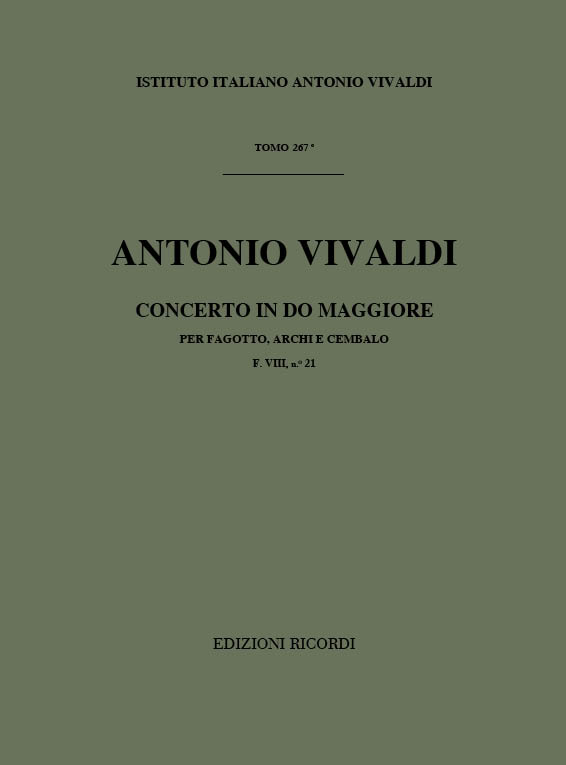 CONCERTO DO MAGGIORE FVIII:21 PER