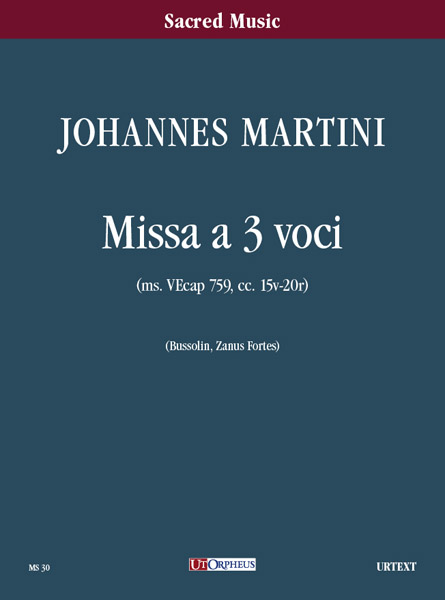 MISSA A 3 VOCI PARTITURA