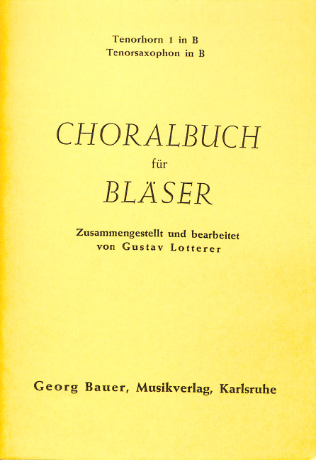 Choralbuch für Bläser Tenorhorn 1
