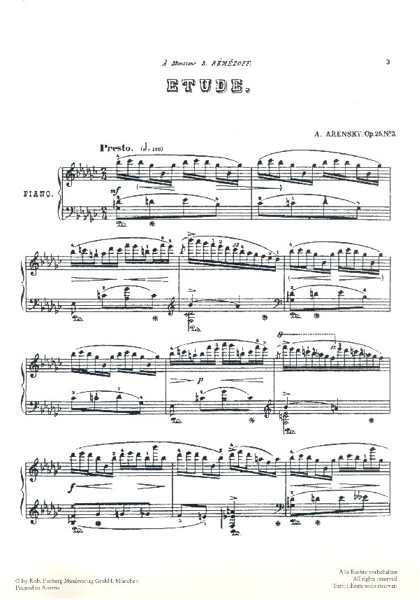 Etude sur un thème chinois op.25,3