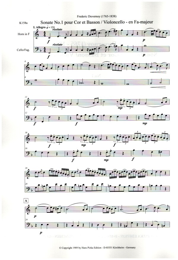 Sonate F-Dur Nr.1