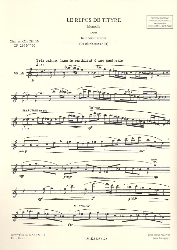 Le repos de Tityre op. 216,10