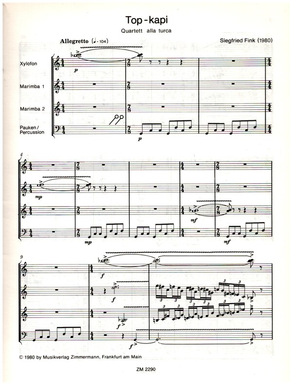 Top-Kapi Quartett alla turca (+Schallplatte)