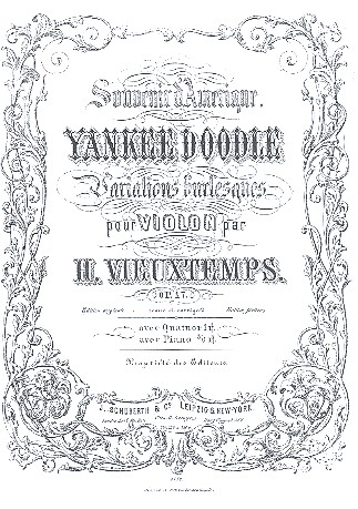 Yankee Doodle op.17 - Variations burlesques