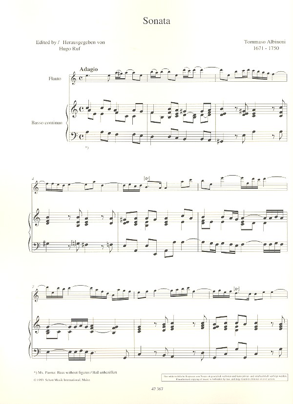 3 Sonaten italienischer Barockmeister