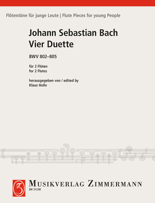 4 Duette BWV802 - BWV805 für 2 Flöten