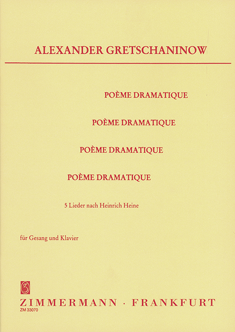 5 LIEDER NACH HEINRICH HEINE FUER
