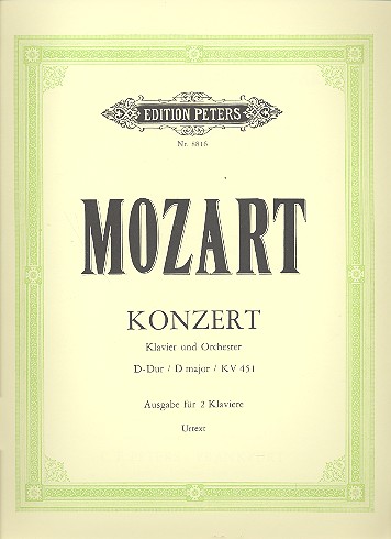 Konzert D-Dur Nr.16 KV451 für Klavier und Orchester