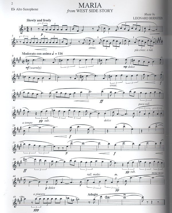 Bernstein for Alto Saxophone