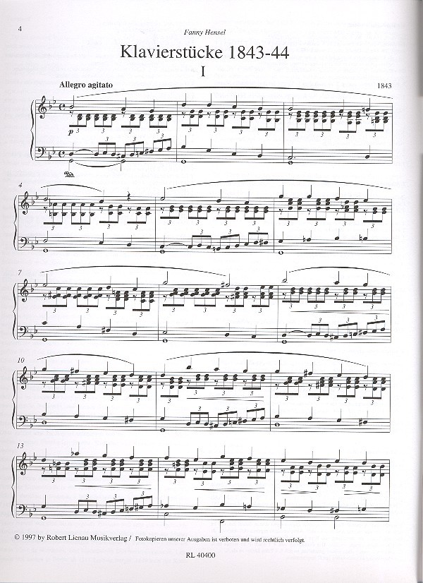 Klavierstücke 1843-44