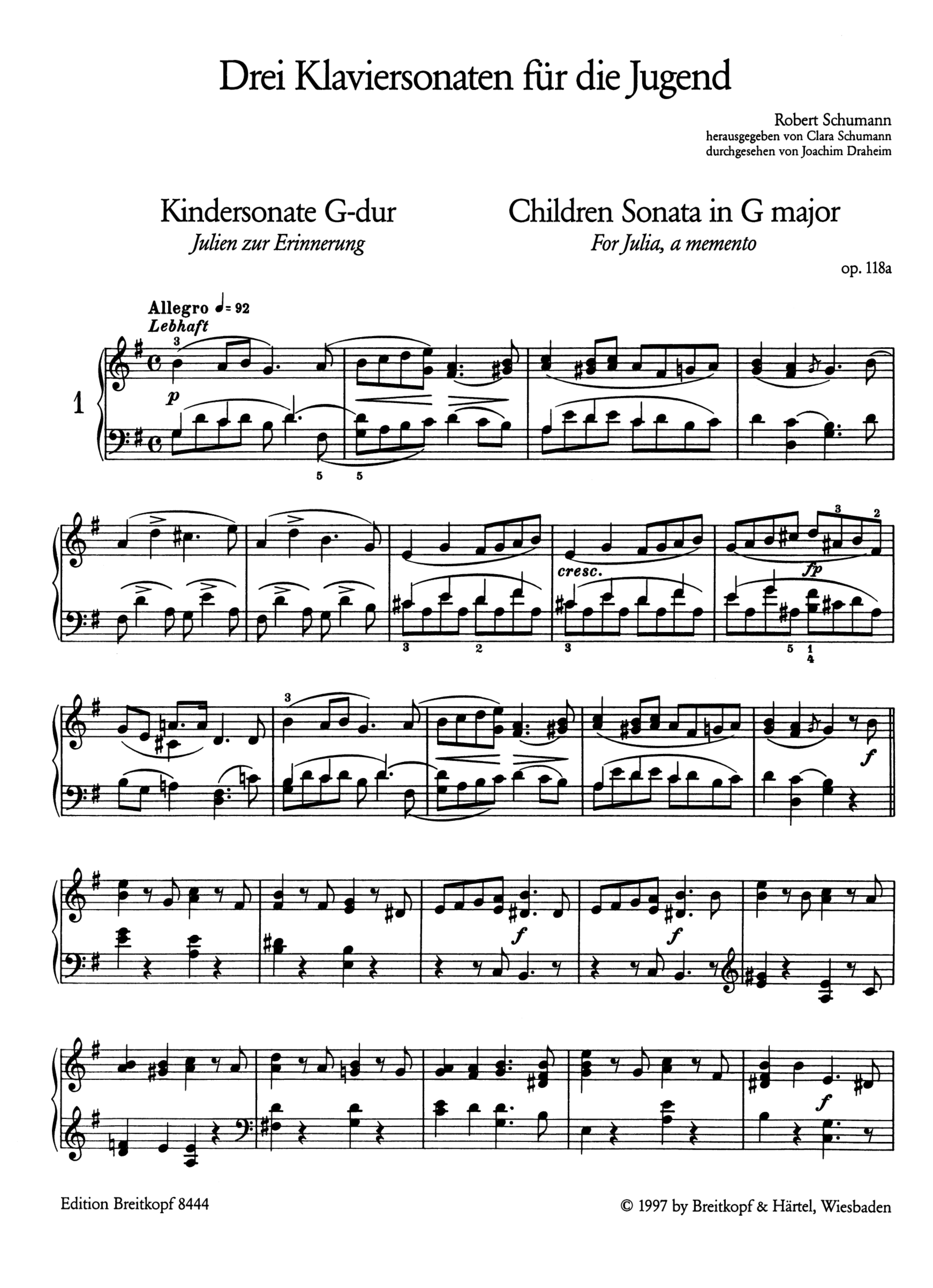 3 Klaviersonaten für die Jugend op.118