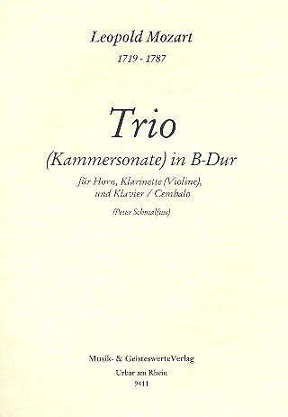 Trio B-Dur für Horn, Klainette
