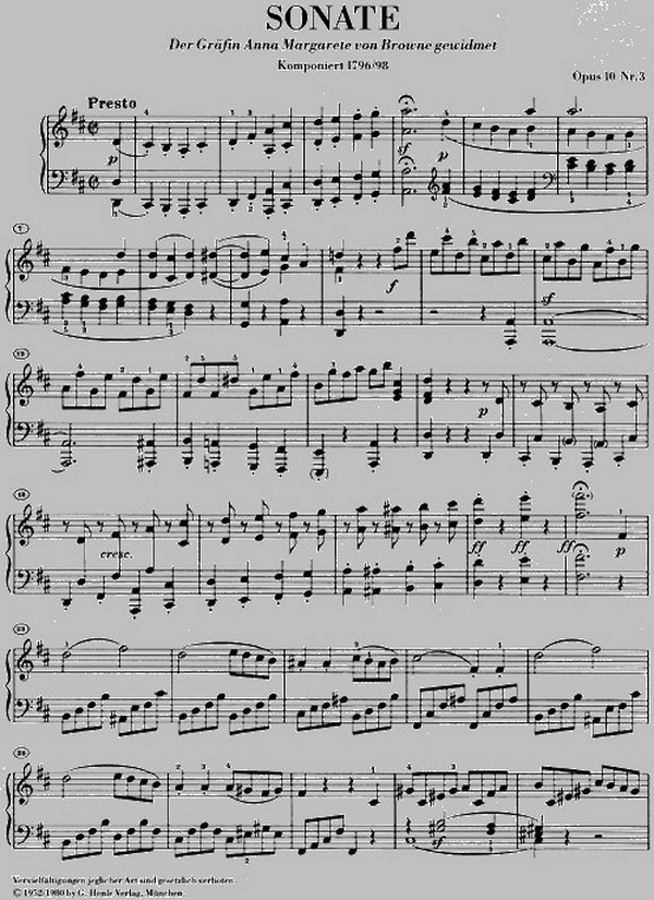 Sonate D-Dur op.10,3