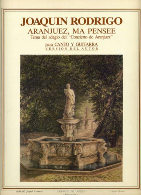 Aranjuez ma pensée Tema del