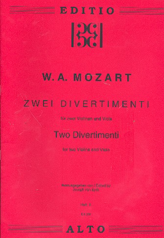 2 Divertimenti für 2 Violinen