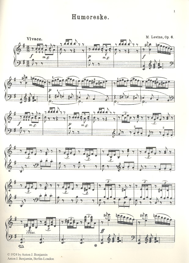 Humoreske op.6