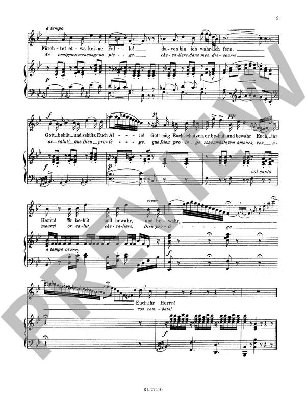 Ihr edlen Herrn Kavatine des Pagen (aus 'Die Hugenotten')