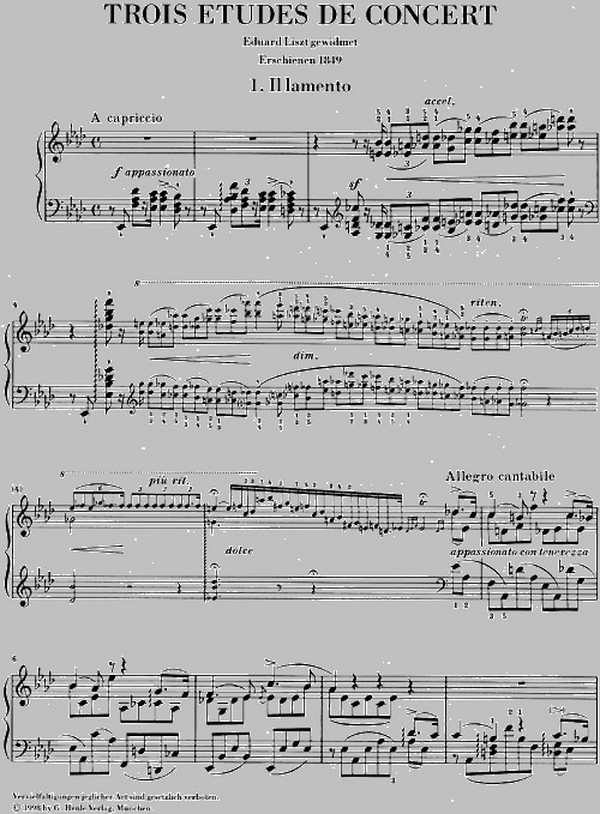 3 Études de Concert