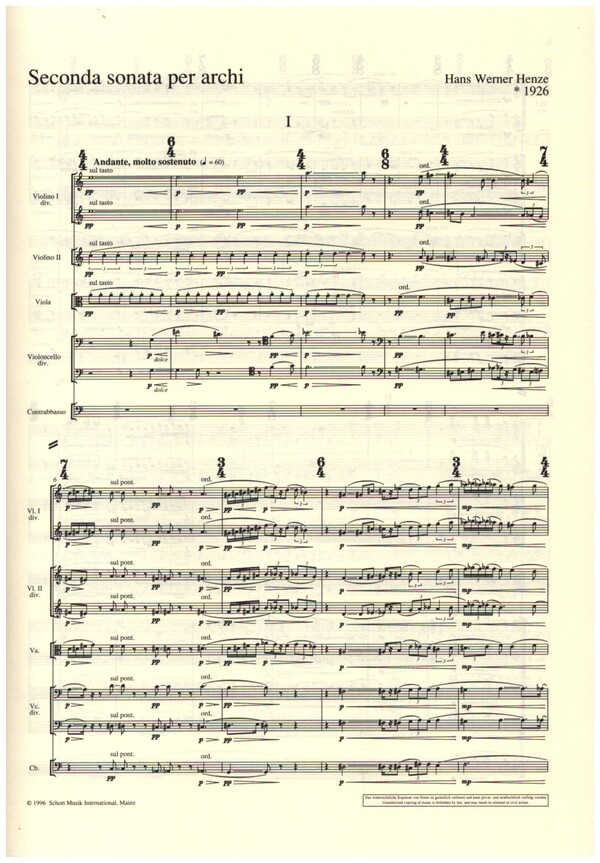 Seconda sonata per archi