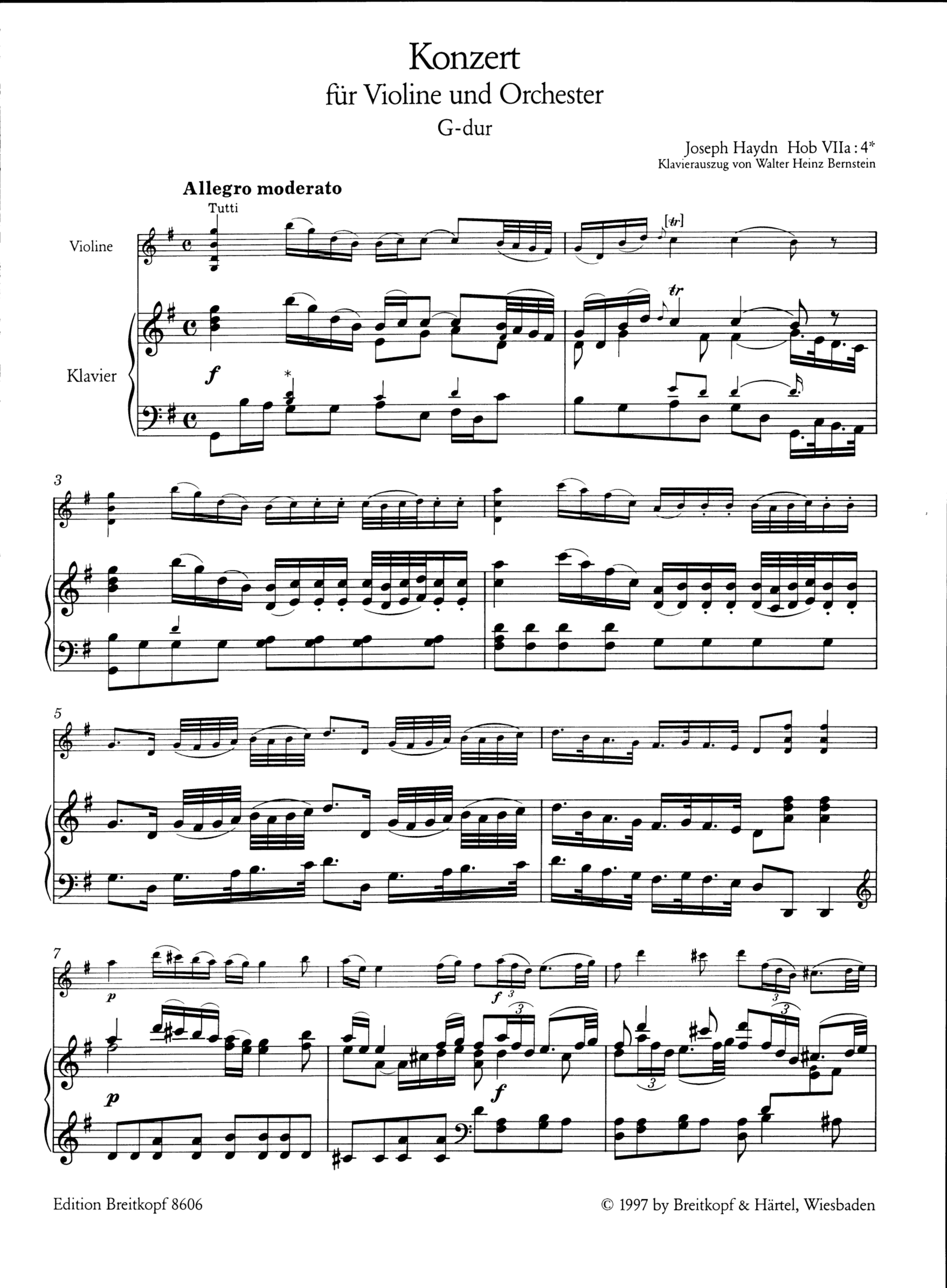 Konzert G-Dur Hob.VIIa:4