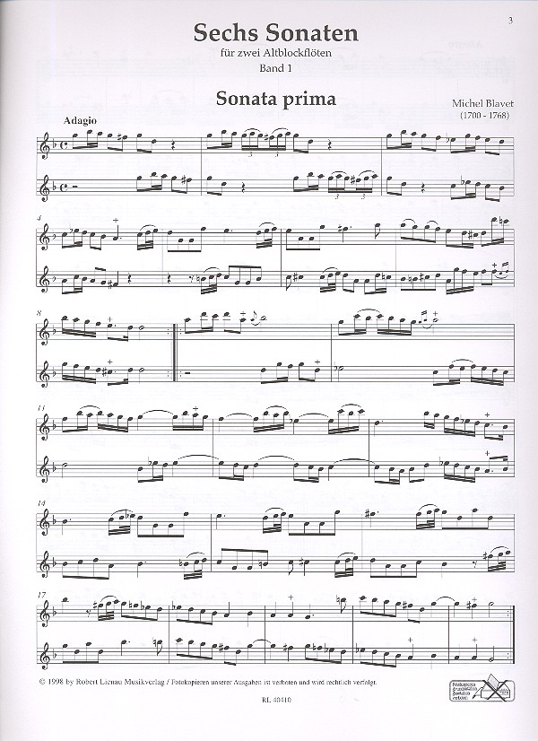 6 Sonaten Band 1 (Nr.1-3)