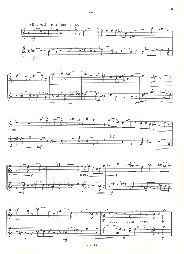 7 kleine Duette für 2 Flöten