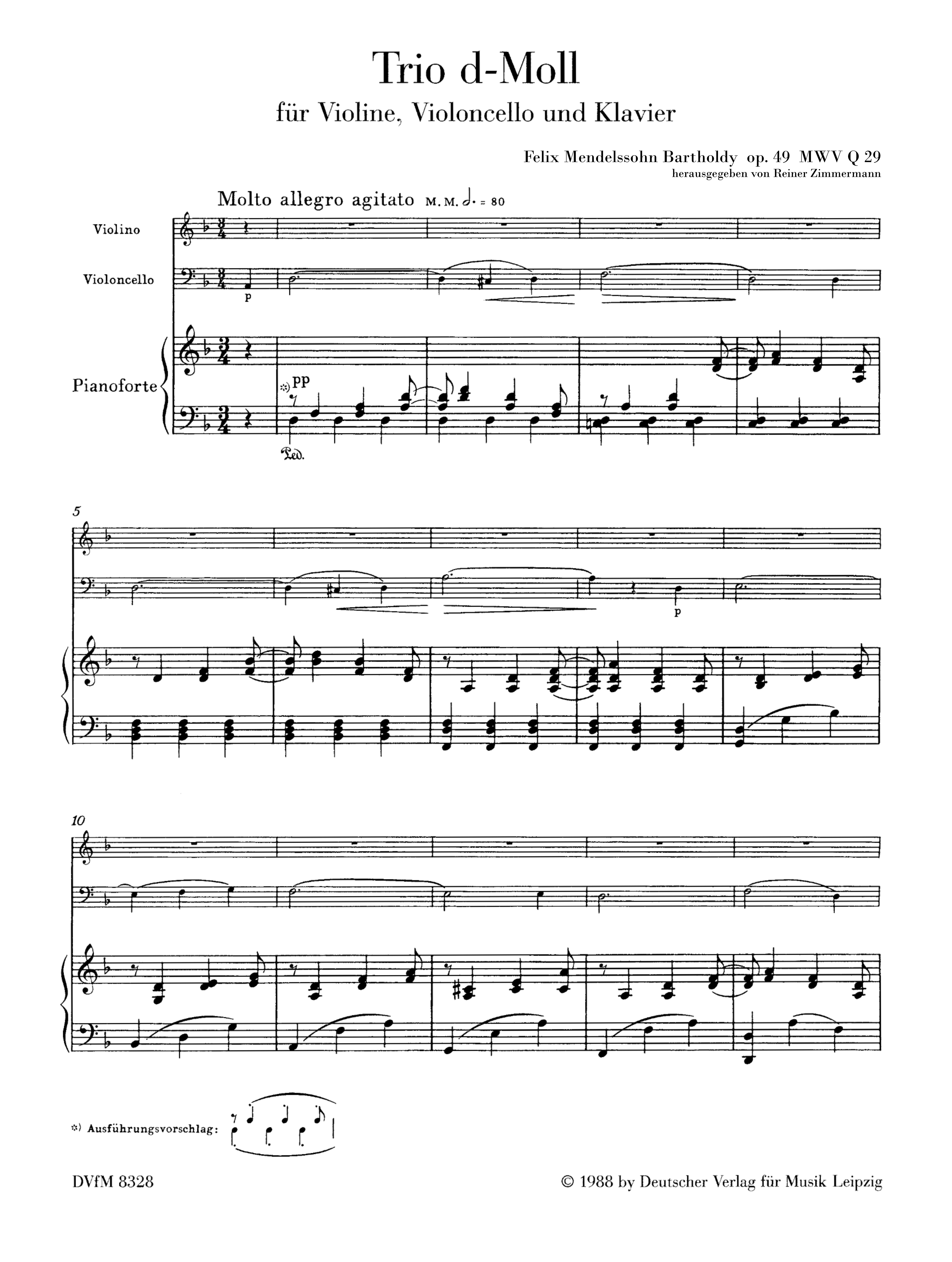 Klaviertrio d-Moll op.49