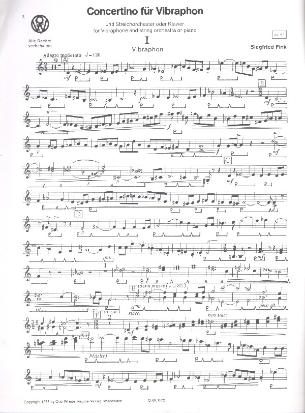 Concertino für Vibraphon und