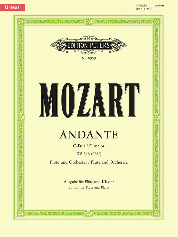 Andante C-Dur KV315 für Flöte und Orchester