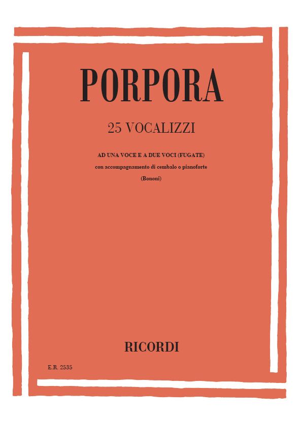 25 vocalizzi ad 1 voce e a 2 voci