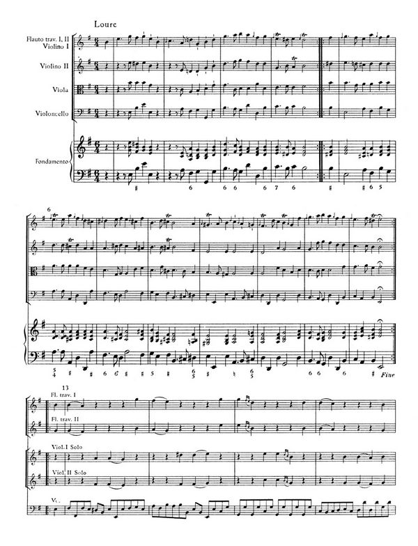 Tafelmusik 1 TWV55:e1 für 2 Flöten,