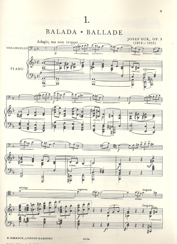 Ballade und Serenade op.3