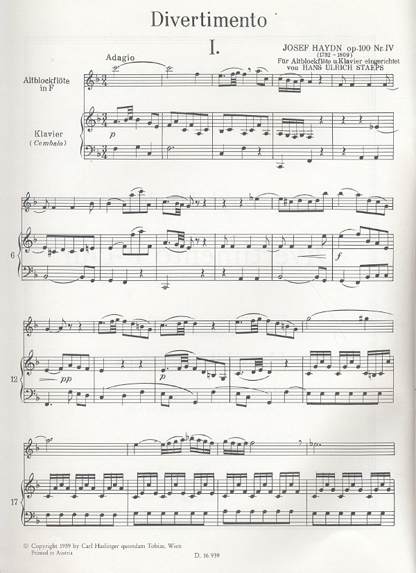 Divertimento F-Dur für