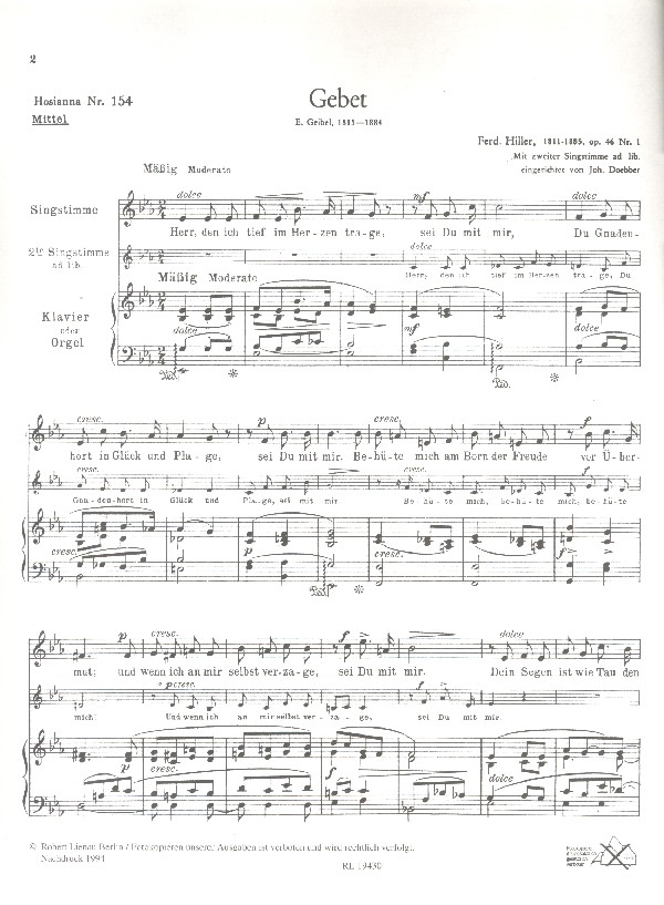 Herr, den ich tief im Herzen trage op.46,1