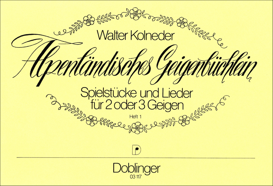 Alpenländisches Geigenbüchlein