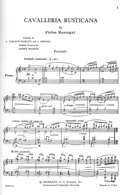 Cavalleria rusticana