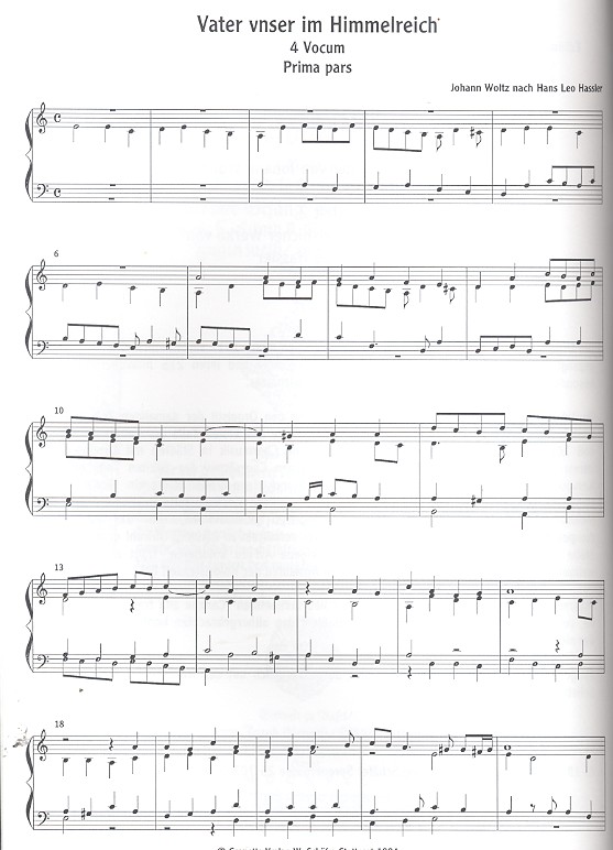 Orgel-Tabulatur von Johann Woltz Band 2