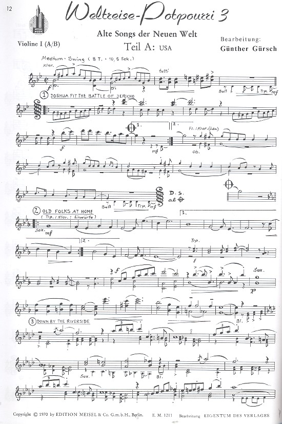 Weltreise in Noten - 16 internationale Tanzpotpourris