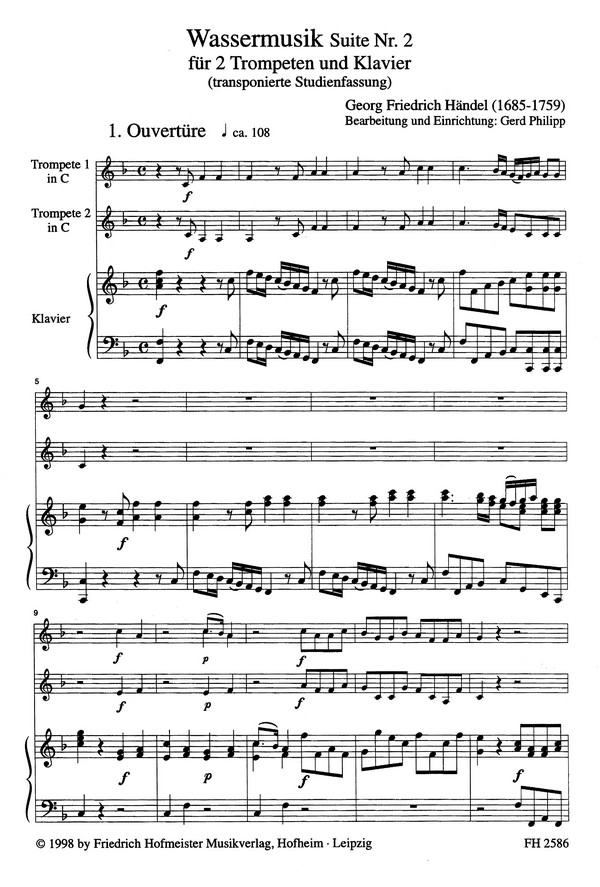 Suite Nr.2 aus der Wassermusik