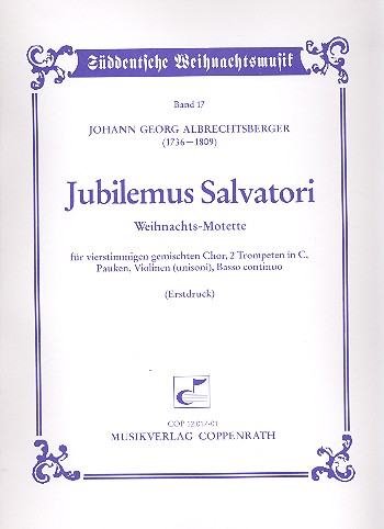 Jubilemus salvatori Weihnachtsmotette