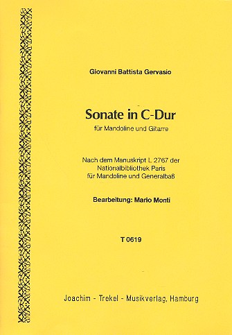 Sonate C-Dur für Mandoline und