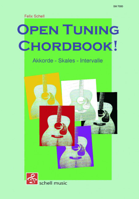 Open Tuning Chordbook mit Akkorden,