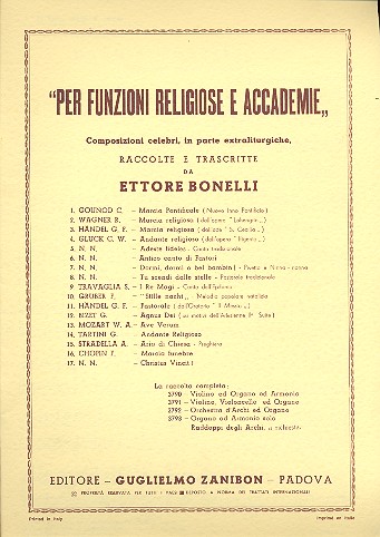 Composizioni celebri in parte