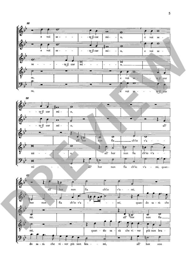 O com'è gran martire - Madrigal