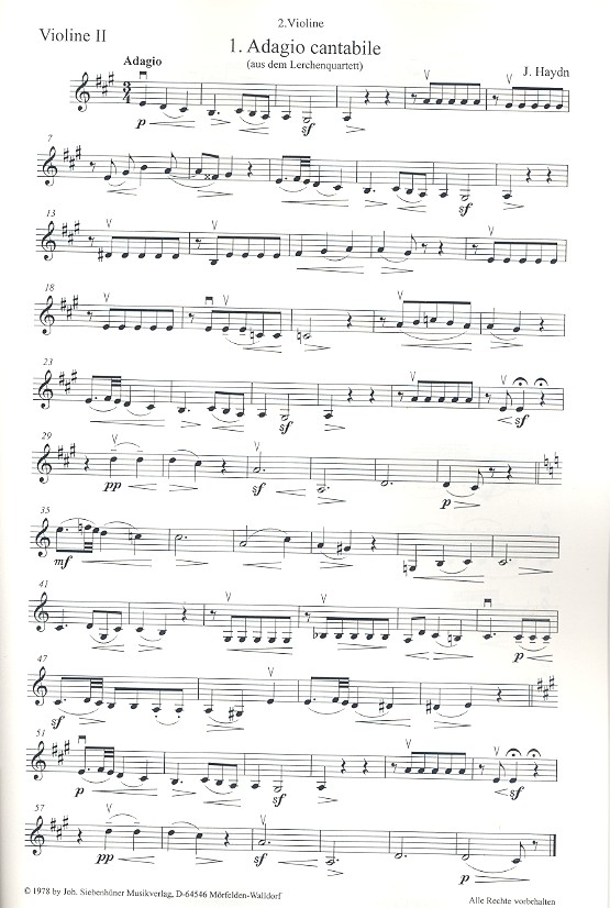 Das Streichquartett zu allen Anlässen Band 1