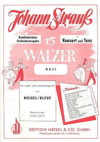 15 Walzer für Konzert und Tanz