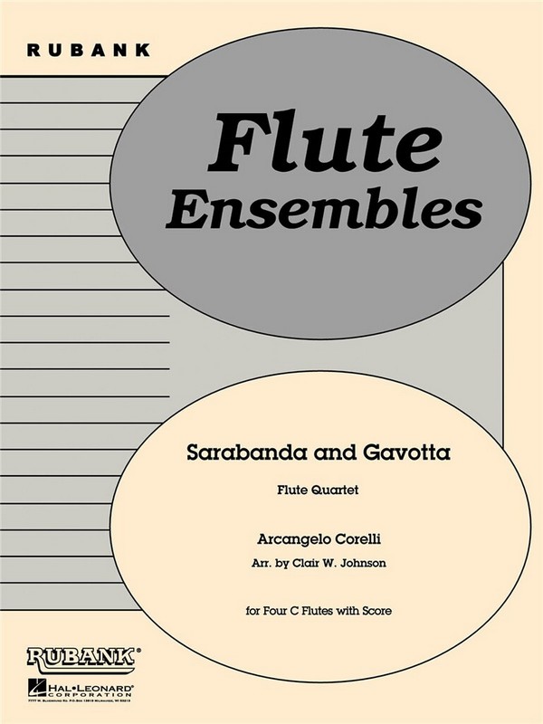 Sarabanda and Gavotta for 4 flutes