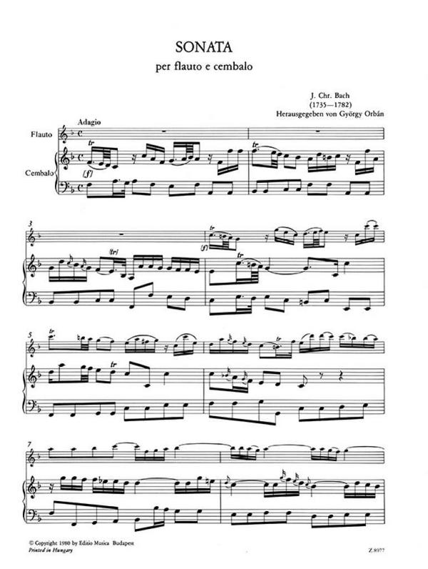 Sonate F-Dur für Flöte und
