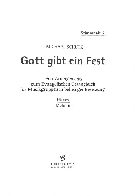 Gott gibt ein Fest Stimmheft 2