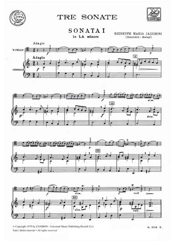 3 sonate per violoncello